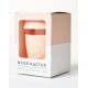 Neon Kactus stikla kafijas krūze ar videi draudzīgu silikona vāciņu un apvalku, Peach, 340ml